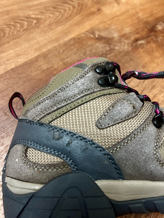 GUC BEARPAW Women's Corsica Wide Mid-Cut Hiking Boots 4390X Taupe/Pink Size 7 - Picture 9 of 12